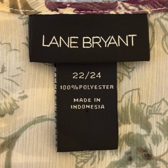 Lane Bryant Multicolor Floral Ruffle Blouse - Picture 2 of 7